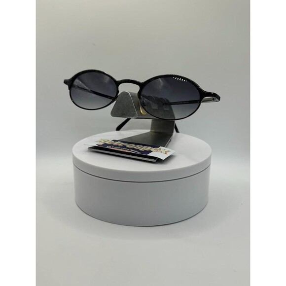 Vintage Y2K Sunglasses | NOS | Round Style | Black Tortoise Frame | 2000s | #409 main image 8